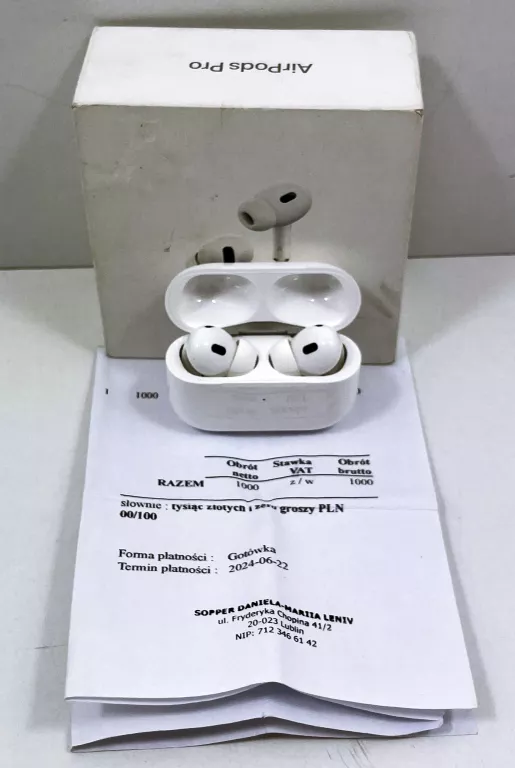 SŁUCHAWKI APPLE AIRPODS PRO 2 GEN MAGSAFE MTJV3ZM/A