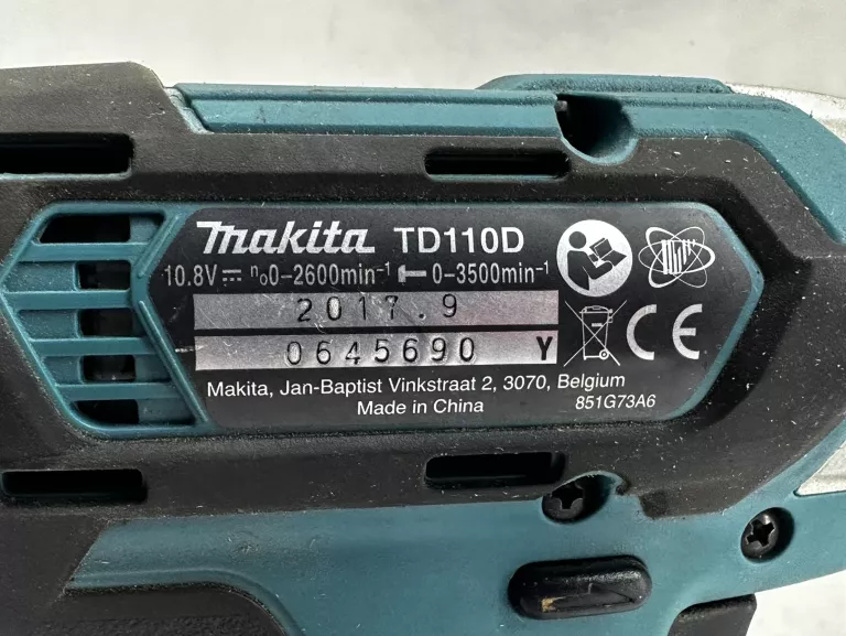 ZESTAW NARZĘDZI MAKITA WKRĘTARKA DF331D + ZAKRĘTARKA TD110D + ŁAD+ WALIZKA