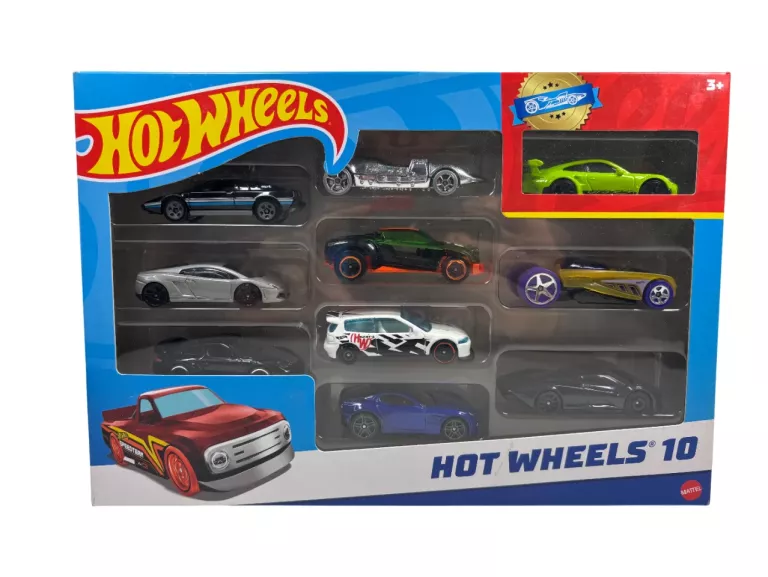 HOT WHEELS 10 PAK ZESTAW AUTEK 1:64