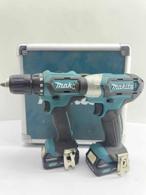 ZESTAW NARZĘDZI MAKITA WKRĘTARKA DF331D + ZAKRĘTARKA TD110D + ŁAD+ WALIZKA