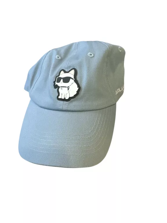 CZAPKA Z DASZKIEM KARL LAGERFELD KOTEK NIEBIESKA