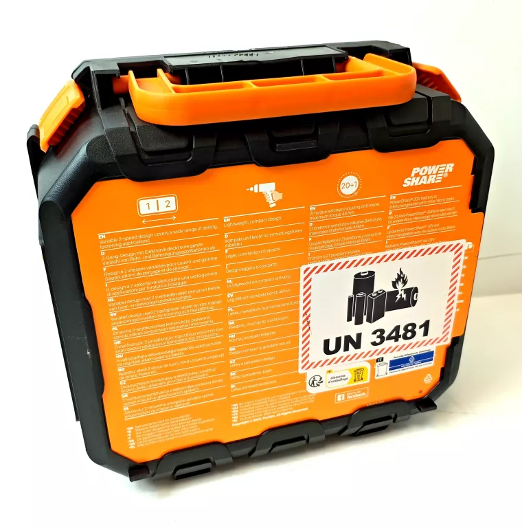 WKRĘTARKA AKUMULATOROWA WORX WX108 20V SKRZYNKA