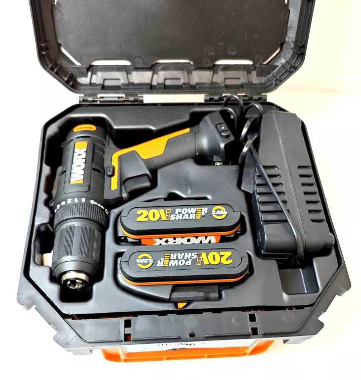 WKRĘTARKA AKUMULATOROWA WORX WX108 20V SKRZYNKA