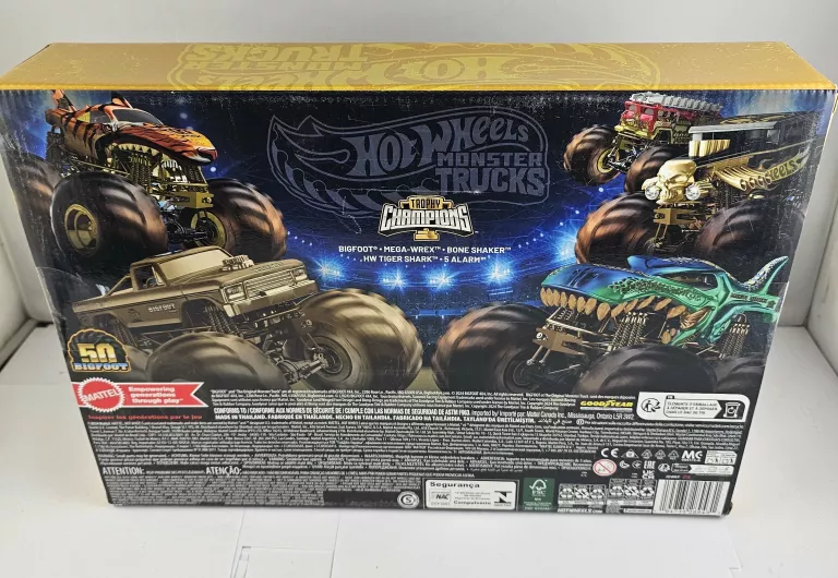 HOT WHEELS TROPHY CHAMPIONS 50 BIGFOOT ZESTAW