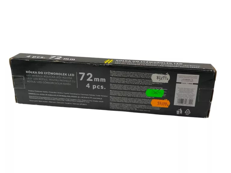 KÓŁKA DO ROLEK LED WHEEL 72MM