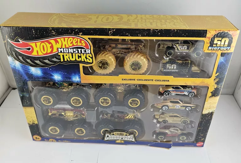 HOT WHEELS TROPHY CHAMPIONS 50 BIGFOOT ZESTAW
