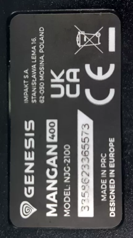 PAD GENESIS MANGAN 400