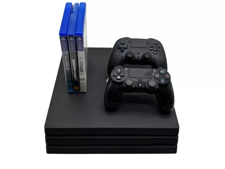 KONSOLA SONY PLAYSTATION 4 PS4 PRO CUH-7116B 1TB + 2X PAD + 3X GRA