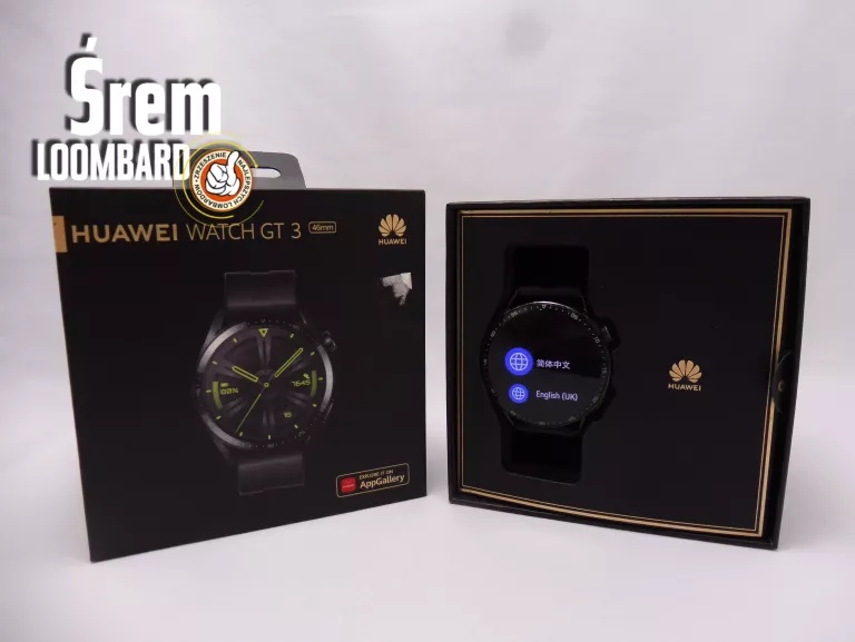 SMARTWATCH HUAWEI WATCH GT 3 46MM, KOMPLET, STAN DB!