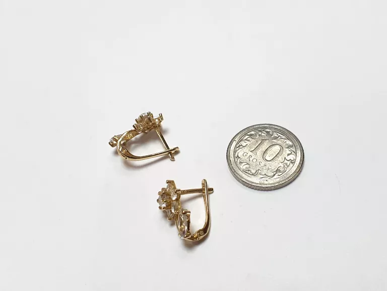 ZŁOTE KOLCZYKI 14K 585 1,88G OD LOOMBARD