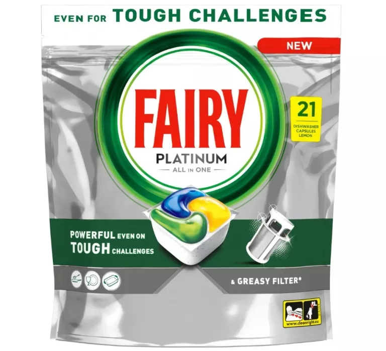KAPSUŁKI DO ZMYWARKI FAIRY PLATINUM CYTRYNA 21 SZT.