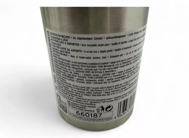 KUBEK TERMICZNY TCHIBO STAL NIERDZEWNA 300ML