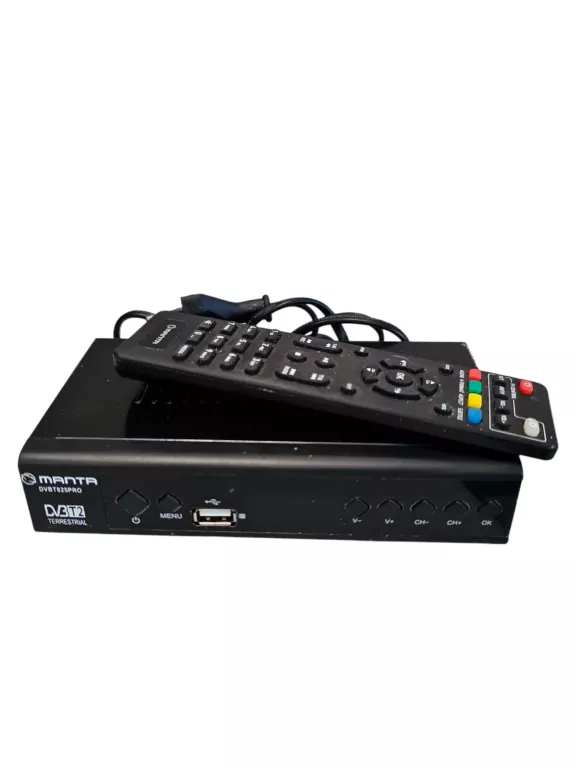 TUNER DEKODER MANTA DVBT025PRO DVBT2 DVBT 2 TV NAZIEMNEJ HEVC H.265