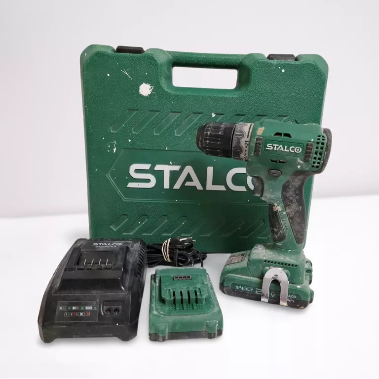 STALCO WIERTARKO WKRĘTARKA STALCO DS20-55BL 2X AKUMULATOR +ŁAD+ WALIZKA