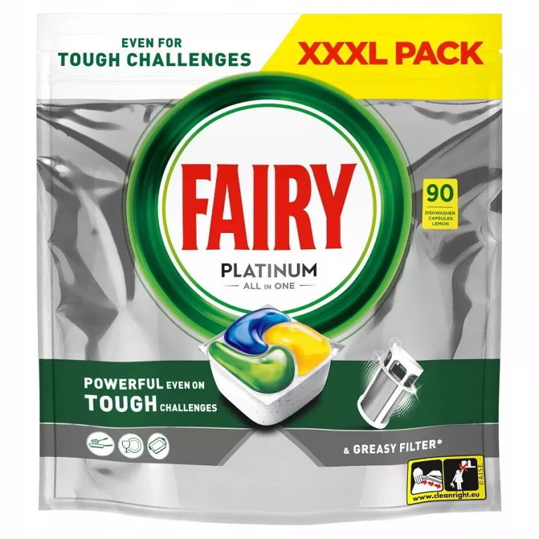 FAIRY PLATINUM ALL IN ONE KAPSUŁKI DO ZMYWARKI CYTRYNA 90 SZT.