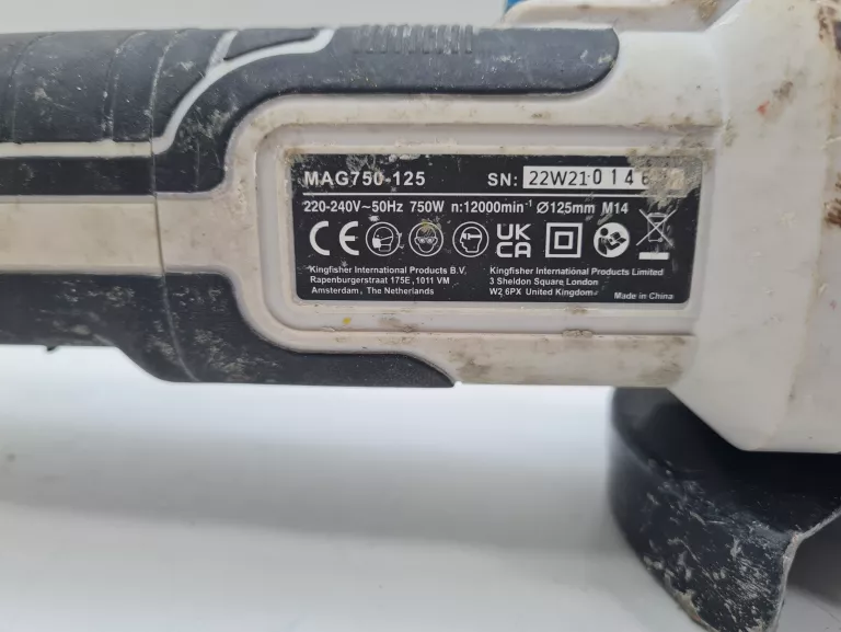 SZLIFIERKA KĄTOWA MACALLISTER MAG750-125 125MM