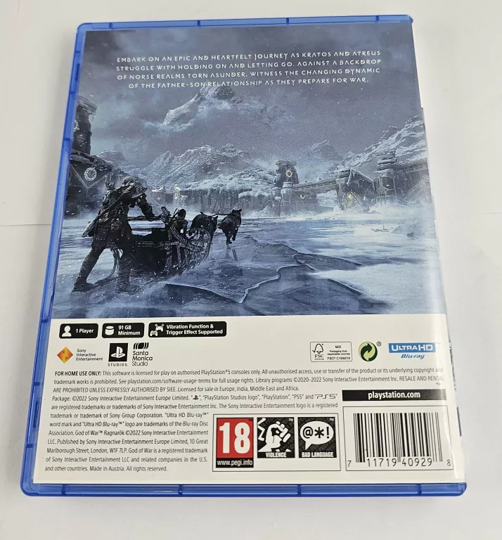GRA PS5 GOD OF WAR RAGNAROK