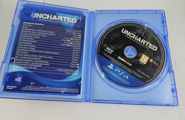GRA PS4 UNCHARTED ZAGINIONE DZIEDZICTWO