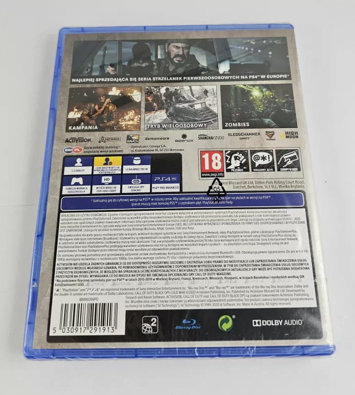 GRA PS4 CALL OF DUTY BLACK OPS COLD WAR
