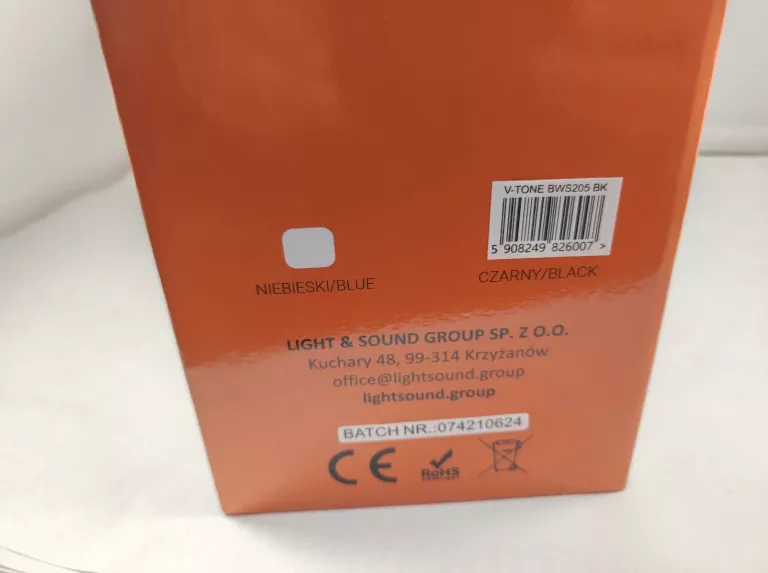 GŁOŚNIK BLUETHOOTH V-TONE BWS205 KOMPLET