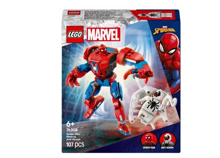 LEGO MARVEL MECH SPIDER-MANA KONTRA ANTI-VENOM 76308 FABRYCZNIE ZAPAKOWANE