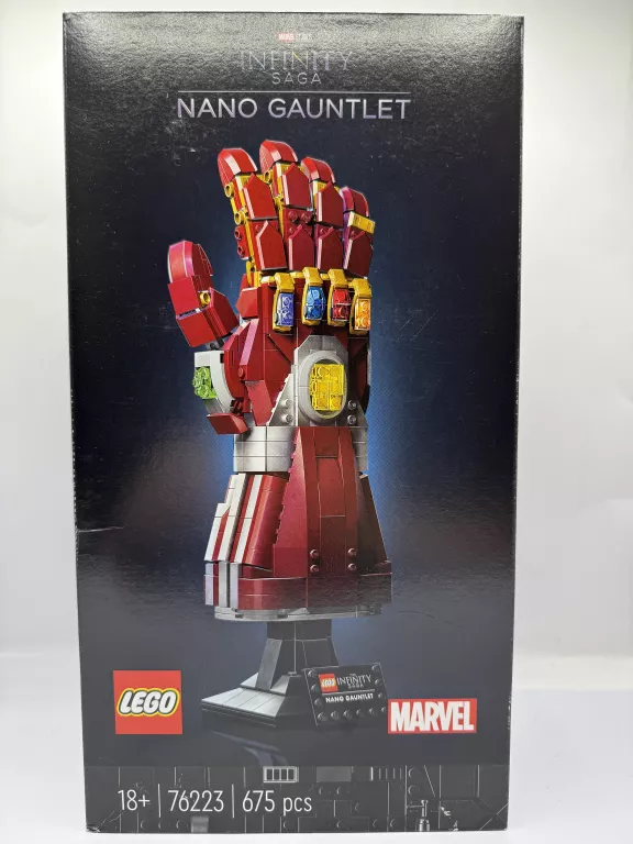 KLOCKI LEGO 76223 MARVEL NANORĘKAWICA IRON MAN KAMIENIE MOCY