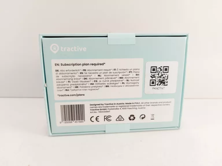 LOKALIZATOR GPS DLA PSÓW TRACTIVE GPS & HEALTH DOG 6 NIEBIESKI