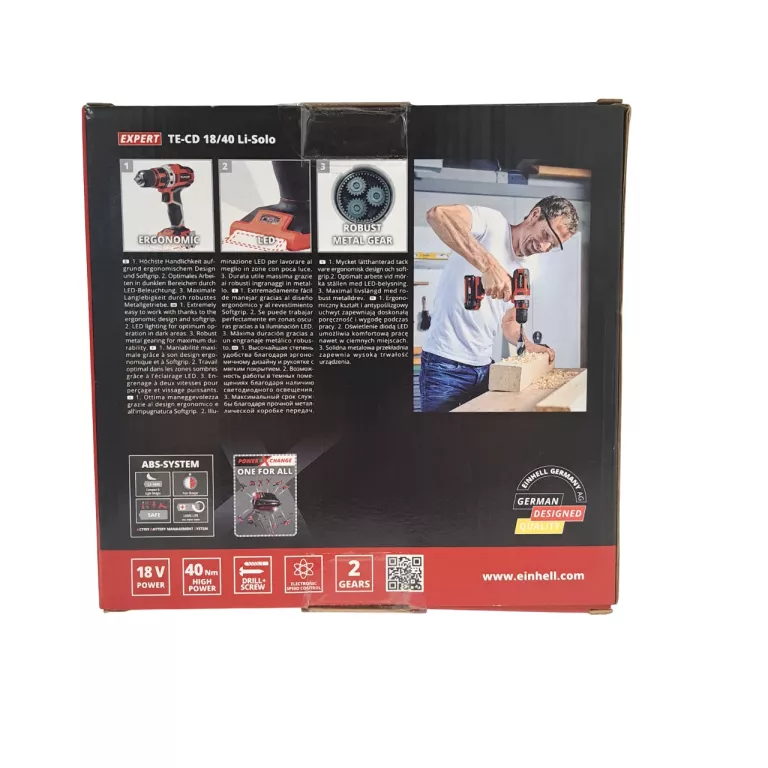 WKRĘTARKA EINHELL TE-CD 18/40 *STAN IDEALNY* *PLOMBY*