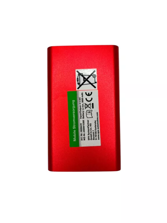 POWERBANK CZERWONY 80294 3500MAH