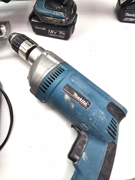 ZESTAW MAKITA DP400, BSS610, DHR 241,BHP 456, ŁADOWARKA