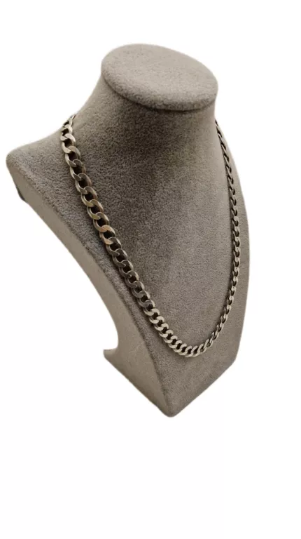 SREBRNA MĘSKA PANCERKA P.925 40,46 G DŁ.50 CM