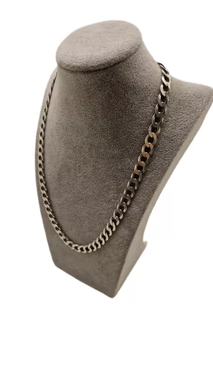 SREBRNA MĘSKA PANCERKA P.925 40,46 G DŁ.50 CM