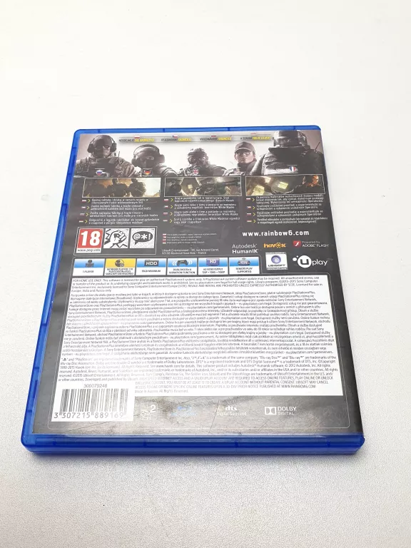 GRA PS4 TOM CLANCY'S RAINBOW SIX SIEGE