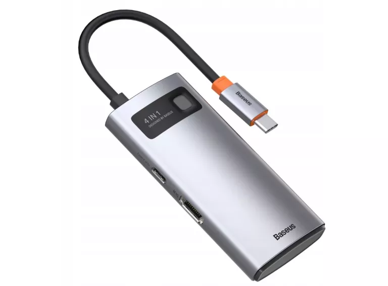 BASEUS ADAPTER PRZEJŚCIÓWKA HUB 4W1 USB-C DO USB 3.0 USB 2.0 HDMI USB-C PD