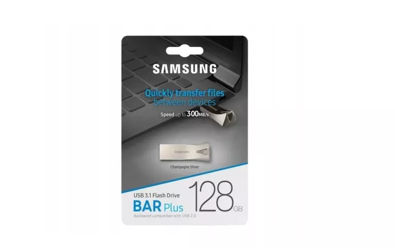 PAMIĘĆ USB SAMSUNG BAR PLUS 128 GB SREBRNY MUF-128BE3/APC