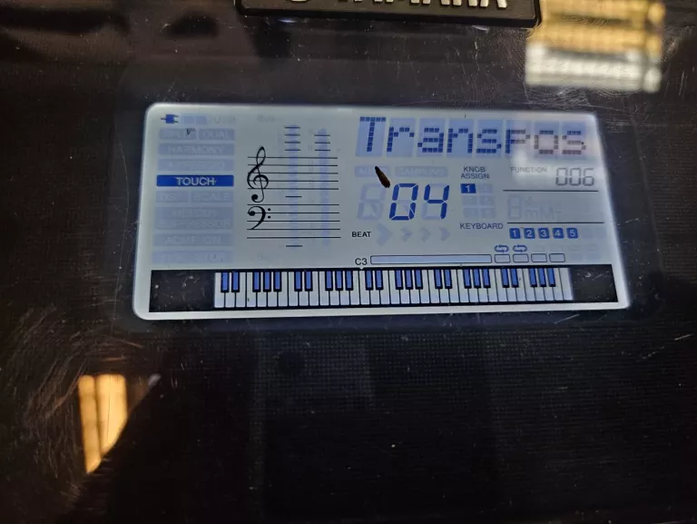 KEYBOARD YAMAHA PSR-E463 + PUDEŁKO + STOJAK + KRZESEŁKO/SIEDZISKO