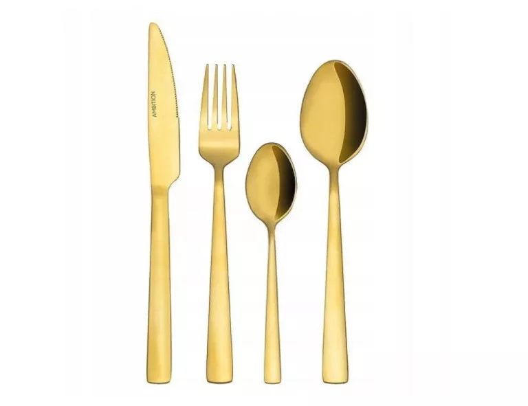 KOMPLET SZTUĆCÓW AMBITION MADENI GOLD 16 EL.