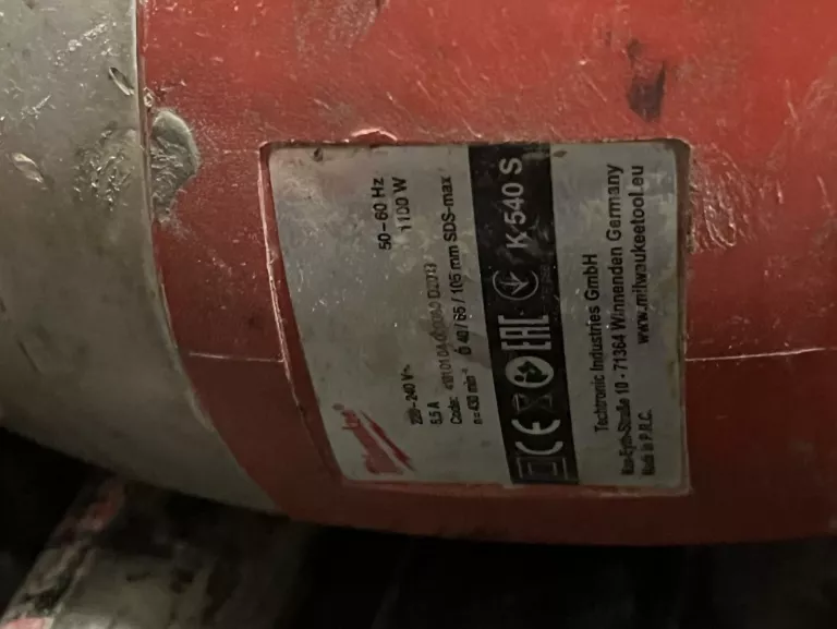 MILWAUKEE K 540 S MŁOTOWIERTARKA SDS + WALIZKA