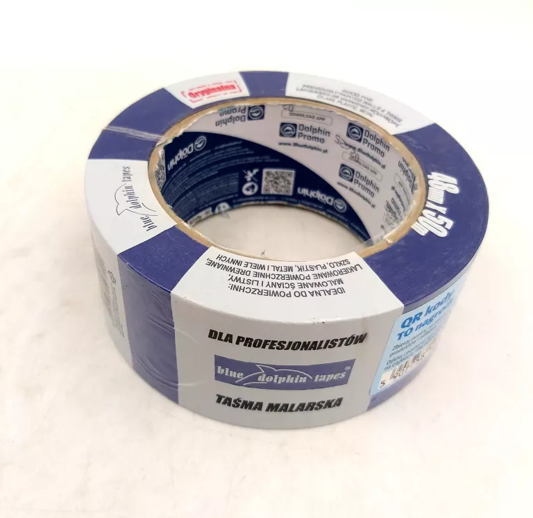 TAŚMA PAPIEROWA MALARSKA NIEBIESKA 48MM X 50M BLUE DOLPHIN