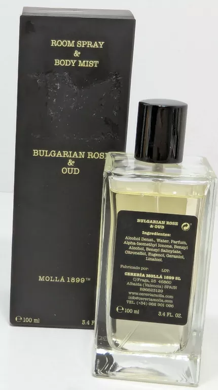 ODŚWIEŻACZ CERERIA MOLLA BULGARIAN ROSE & OUD 100ML
