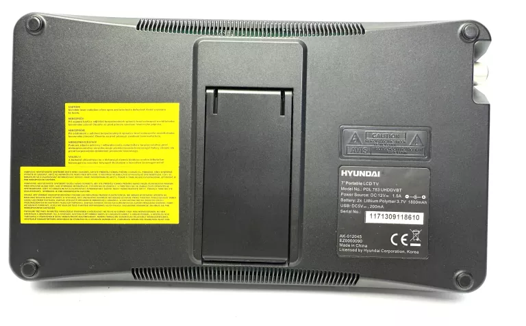 TELEWIZOR PRZENOŚNY HYUNDAI PDL 783 UHDDVBT