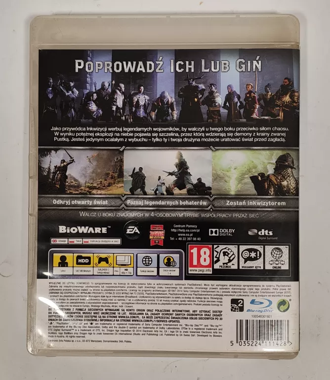 GRA NA PS3 DRAGON AGE INKWIZYCJA