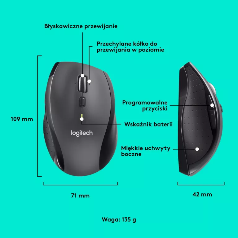 MYSZ BEZPRZEWODOWA LOGITECH M705 MARATHON