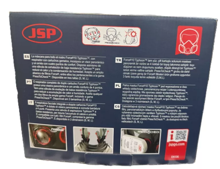 MASKA PEŁNOTWARZOWA JSP FORCE 10 ROZMIAR L