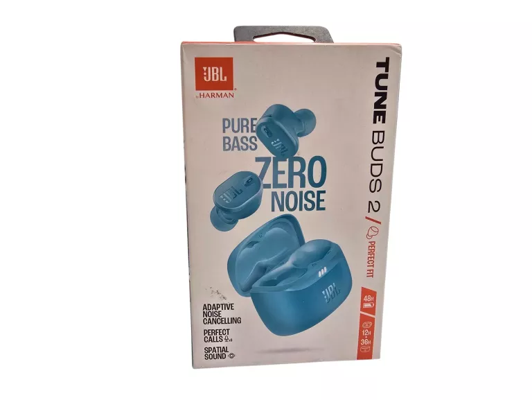 SŁUCHAWKI DOKANAŁOWE JBL TUNE BUDS 2 ANC WODOODPORNE TURKUSOWY