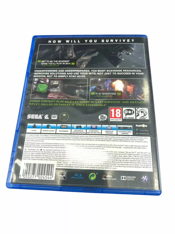 ALIEN ISOLATION RIPLEY EDITION PS4