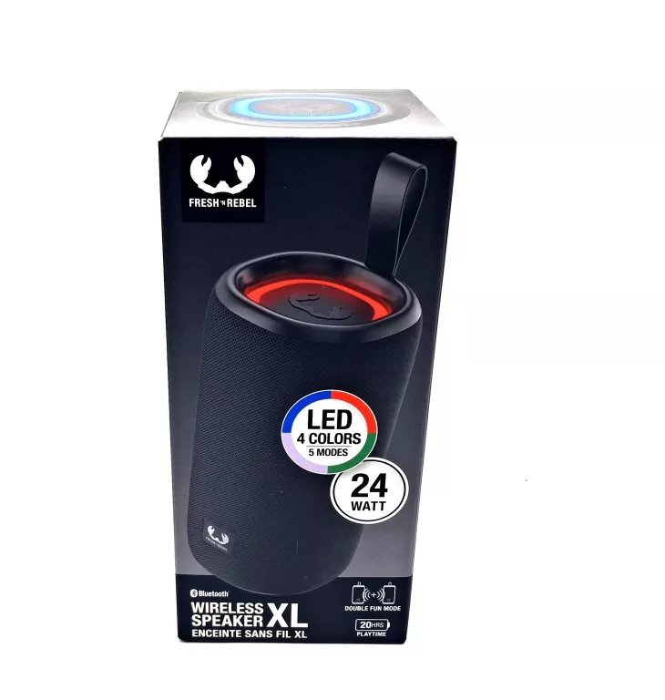 GŁOŚNIK PRZENOŚNY FRESH 'N REBEL XL CZARNY 24 W