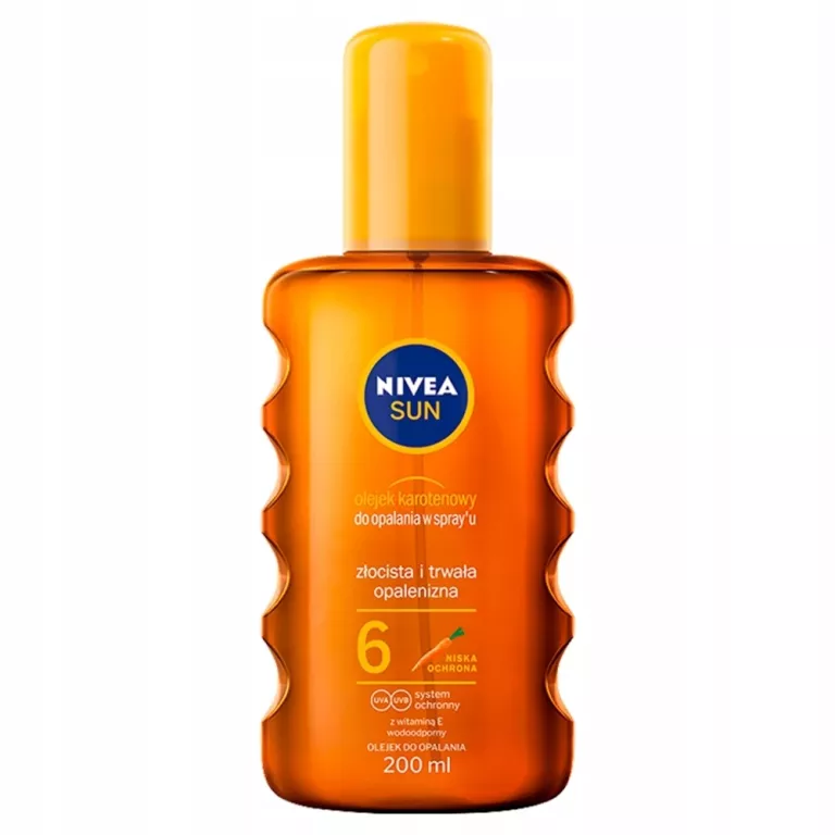 NIVEA SUN INTENSE BRONZE OLEJEK KAROTENOWY SPRAY DO OPALANIA SPF6 200ML