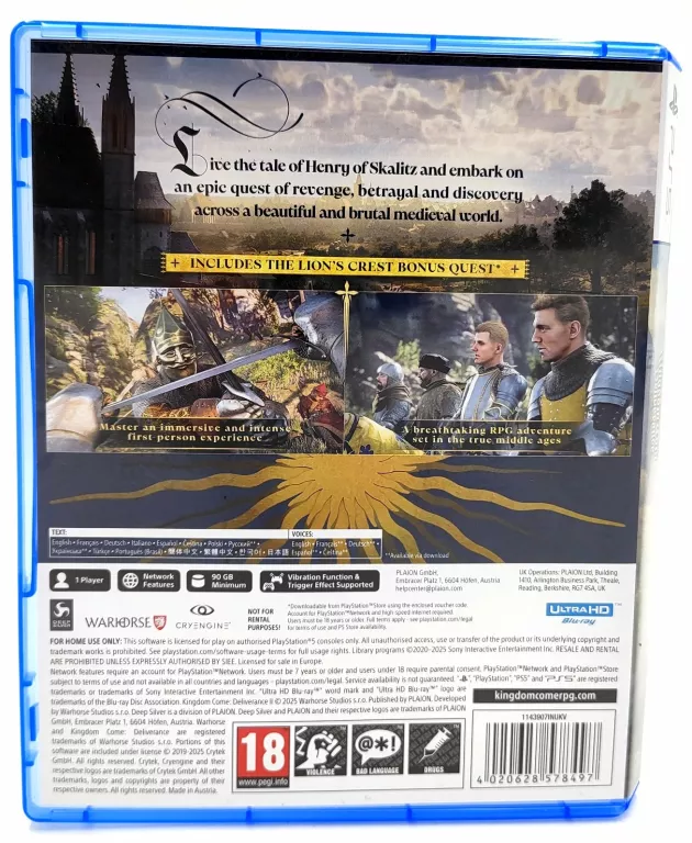 KINGDOM COME DELIVERANCE 2 PS5