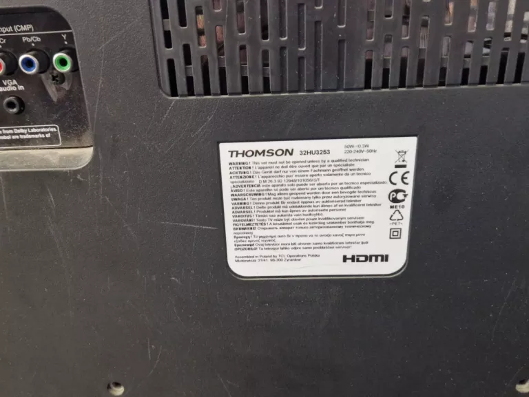 TELEWIZOR LCD THOMSON 32HU5253 32" HD READY